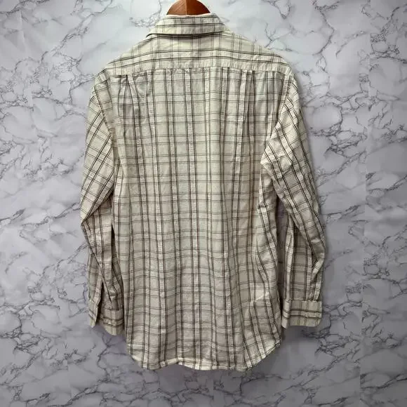 Canali Men’s Casual Shirt sz M Button Down Checkered #G934 - Picture 7 of 11